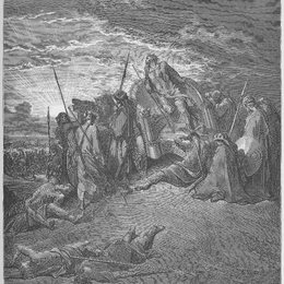 《亚哈之死》古斯塔夫·多尔(Gustave Dore)高清作品欣赏
