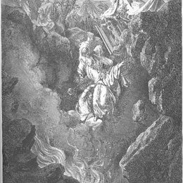 《可拉，大坍和亚比兰之死》古斯塔夫·多尔(Gustave Dore)高清作品欣赏