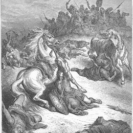 《撒乌耳之死》古斯塔夫·多尔(Gustave Dore)高清作品欣赏