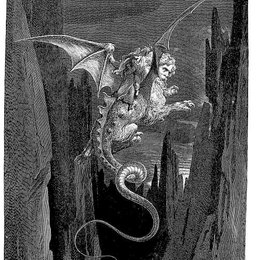 《怪物的降临》古斯塔夫·多尔(Gustave Dore)高清作品欣赏