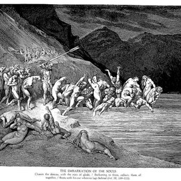 《灵魂的登船》古斯塔夫·多尔(Gustave Dore)高清作品欣赏