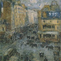 《巴黎克里贡古特街》古斯塔夫·洛伊索(Gustave Loiseau)高清作品欣赏