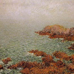 《红岩》古斯塔夫·洛伊索(Gustave Loiseau)高清作品欣赏