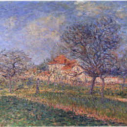《盛开的树》古斯塔夫·洛伊索(Gustave Loiseau)高清作品欣赏