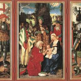 《对贤士的崇拜》汉斯·鲍当(Hans Baldung)高清作品欣赏