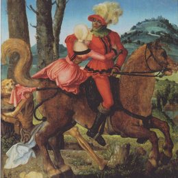 《骑士，死亡和女孩》汉斯·鲍当(Hans Baldung)高清作品欣赏