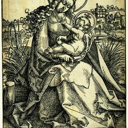 《圣母子》汉斯·鲍当(Hans Baldung)高清作品欣赏