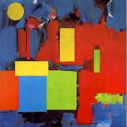 《升起的月亮》汉斯·霍夫曼(Hans Hofmann)高清作品欣赏