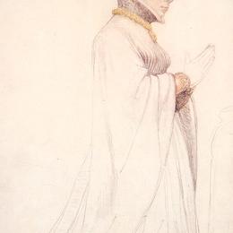 《珍妮德布洛涅，贝瑞公爵夫人》汉斯·荷尔拜因(Hans Holbein the Younger)高清作品欣赏