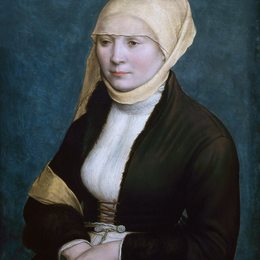 《德国南部的女子肖像。》汉斯·荷尔拜因(Hans Holbein the Younger)高清作品欣赏