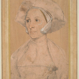 《英国女人肖像》汉斯·荷尔拜因(Hans Holbein the Younger)高清作品欣赏
