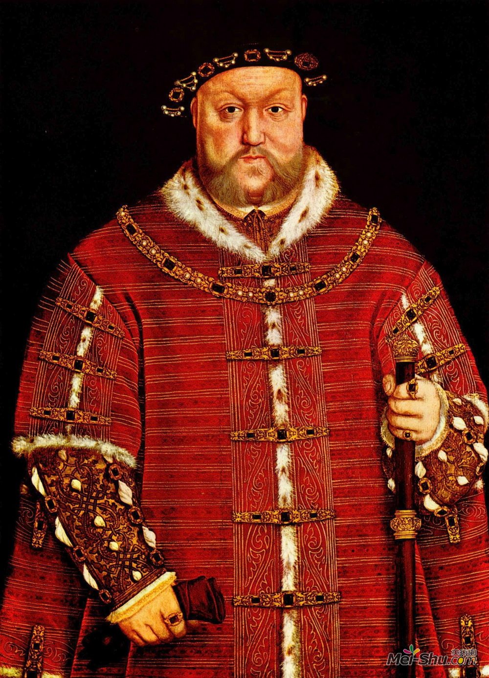 亨利八世肖像汉斯荷尔拜因hansholbeintheyounger高清作品欣赏