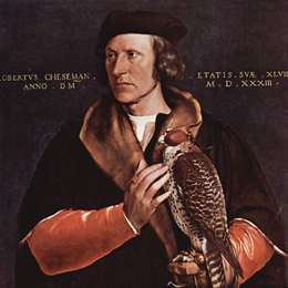 《罗伯特切瑟曼的肖像》汉斯·荷尔拜因(Hans Holbein the Younger)高清作品欣赏