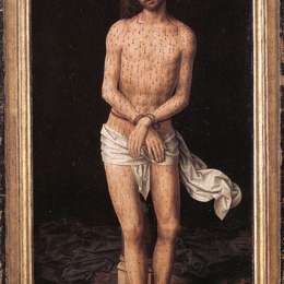 《基督在专栏》汉斯·梅姆林(Hans Memling)高清作品欣赏