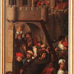 《激情（格雷弗雷德）祭坛（左翼）》汉斯·梅姆林(Hans Memling)高清作品欣赏