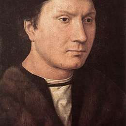 《男人肖像》汉斯·梅姆林(Hans Memling)高清作品欣赏