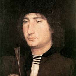 《有箭人的肖像》汉斯·梅姆林(Hans Memling)高清作品欣赏