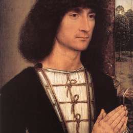《一名年轻男子的画像》汉斯·梅姆林(Hans Memling)高清作品欣赏