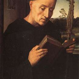 汉斯·梅姆林(Hans Memling)高清作品:Portrait of Benedetto di Tommaso Portinari