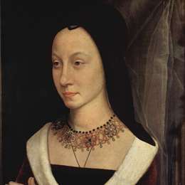 汉斯·梅姆林(Hans Memling)高清作品:Portrait of Maria Maddalena Portinari