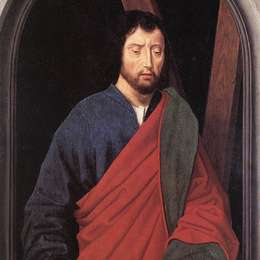 《圣安得烈（双翼左翼）》汉斯·梅姆林(Hans Memling)高清作品欣赏