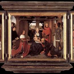 汉斯·梅姆林(Hans Memling)高清作品:Triptych of Jan Floreins