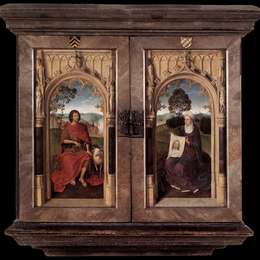 汉斯·梅姆林(Hans Memling)高清作品:Triptych of Jan Floreins closed