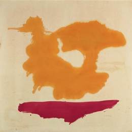 《只有橙色》海伦·弗兰肯萨勒(Helen Frankenthaler)高清作品欣赏
