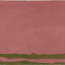 《绿色喜欢淡紫色》海伦·弗兰肯萨勒(Helen Frankenthaler)高清作品欣赏