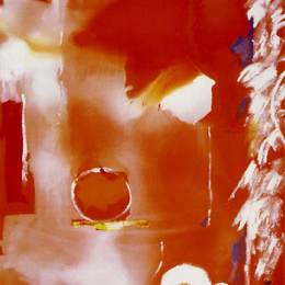 《在炎热的夏日看月亮》海伦·弗兰肯萨勒(Helen Frankenthaler)高清作品欣赏