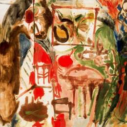 《内部》海伦·弗兰肯萨勒(Helen Frankenthaler)高清作品欣赏