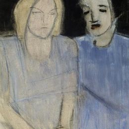 《朋友》海伦·谢夫贝克(Helene Schjerfbeck)高清作品欣赏