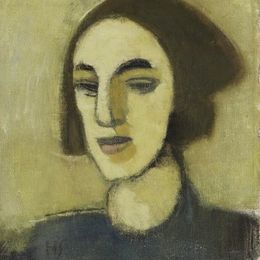 《来自洛维萨的女孩》海伦·谢夫贝克(Helene Schjerfbeck)高清作品欣赏
