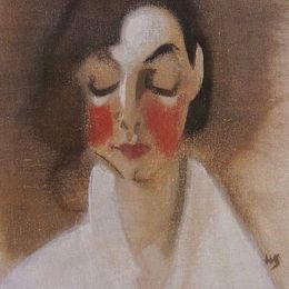 《红润的女孩》海伦·谢夫贝克(Helene Schjerfbeck)高清作品欣赏