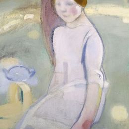 《林登之下》海伦·谢夫贝克(Helene Schjerfbeck)高清作品欣赏