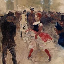 《爱丽舍蒙马特》亨利·玛丽·雷蒙·德·图卢兹-劳特累克(Henri de Toulouse-Lautrec)高清作品欣赏