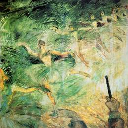 《芭蕾舞者》亨利·玛丽·雷蒙·德·图卢兹-劳特累克(Henri de Toulouse-Lautrec)高清作品欣赏