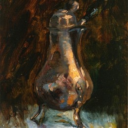 《咖啡壶》亨利·玛丽·雷蒙·德·图卢兹-劳特累克(Henri de Toulouse-Lautrec)高清作品欣赏
