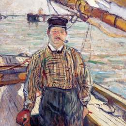 《埃米尔达沃斯特》亨利·玛丽·雷蒙·德·图卢兹-劳特累克(Henri de Toulouse-Lautrec)高清作品欣赏