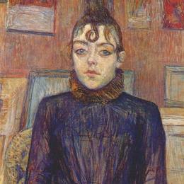 《洛夫洛克女孩》亨利·玛丽·雷蒙·德·图卢兹-劳特累克(Henri de Toulouse-Lautrec)高清作品欣赏