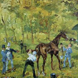 《奥特伊的纪念品》亨利·玛丽·雷蒙·德·图卢兹-劳特累克(Henri de Toulouse-Lautrec)高清作品欣赏