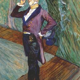 《演员亨利·萨马拉》亨利·玛丽·雷蒙·德·图卢兹-劳特累克(Henri de Toulouse-Lautrec)高清作品欣赏