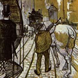 《沿海客车公司》亨利·玛丽·雷蒙·德·图卢兹-劳特累克(Henri de Toulouse-Lautrec)高清作品欣赏