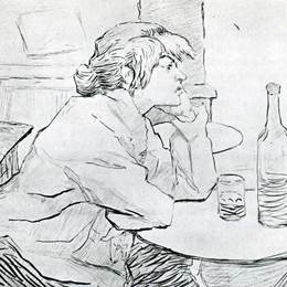 《早晨过后》亨利·玛丽·雷蒙·德·图卢兹-劳特累克(Henri de Toulouse-Lautrec)高清作品欣赏