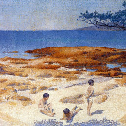 《卡巴森海滩》亨利·埃德蒙·克罗斯(Henri-Edmond Cross)高清作品欣赏