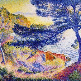 《普罗旺斯角斗篷》亨利·埃德蒙·克罗斯(Henri-Edmond Cross)高清作品欣赏