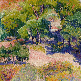 《柏树》亨利·埃德蒙·克罗斯(Henri-Edmond Cross)高清作品欣赏