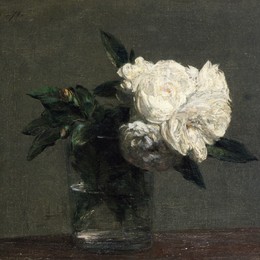 《玫瑰》亨利·方丹·拉图尔(Henri Fantin-Latour)高清作品欣赏