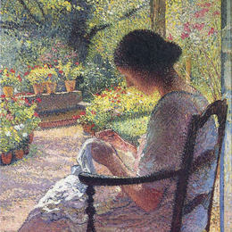 《女裁缝》亨利马丁(Henri Martin)高清作品欣赏