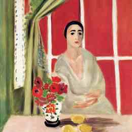 亨利·马蒂斯(Henri Matisse)高清作品:Figure at the Rideau Releve